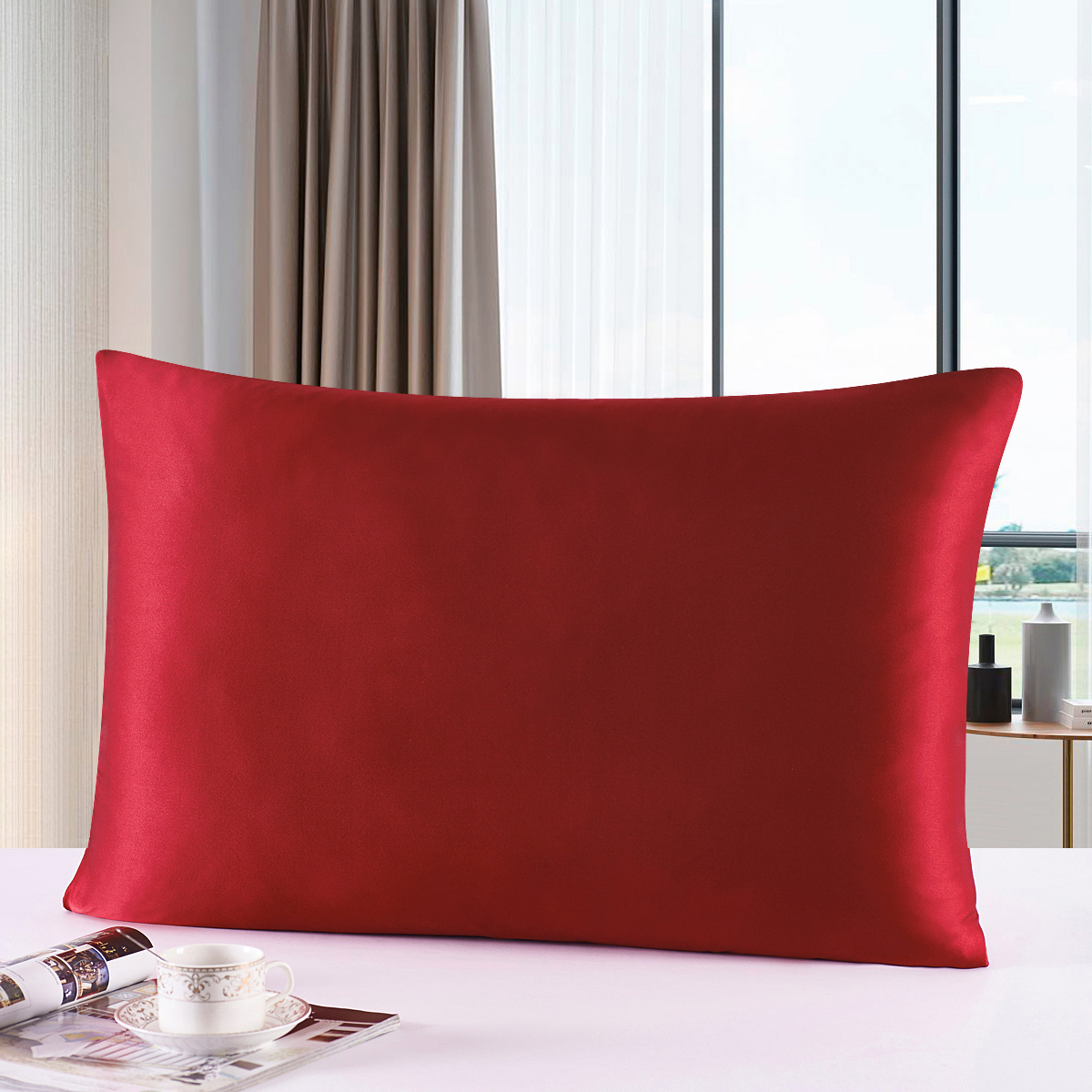 Silk Pillowcase Set - Silk Zipper Pillowcase 1pc 19mm 100%
