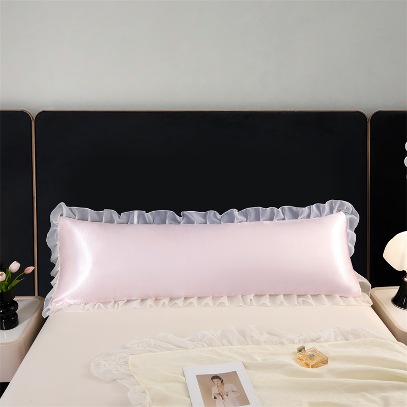 Silk Pillowcase Set - 1pc Satin Silk Pillowcase with Ruffles