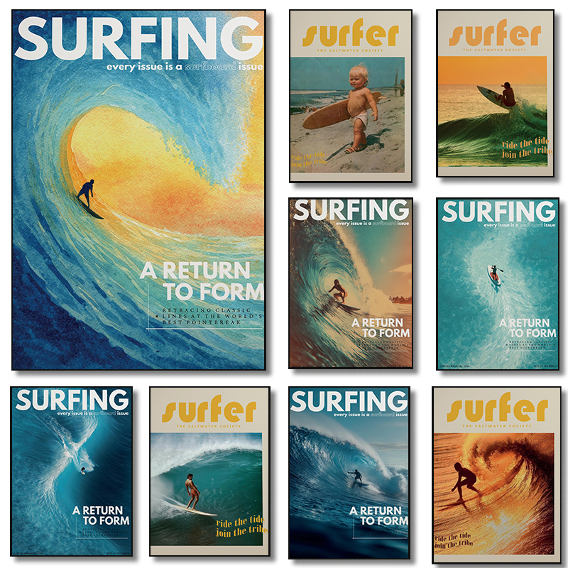Luxury Lifestyle Picture - Luxury Modern Ocean Surf Photography Sunset