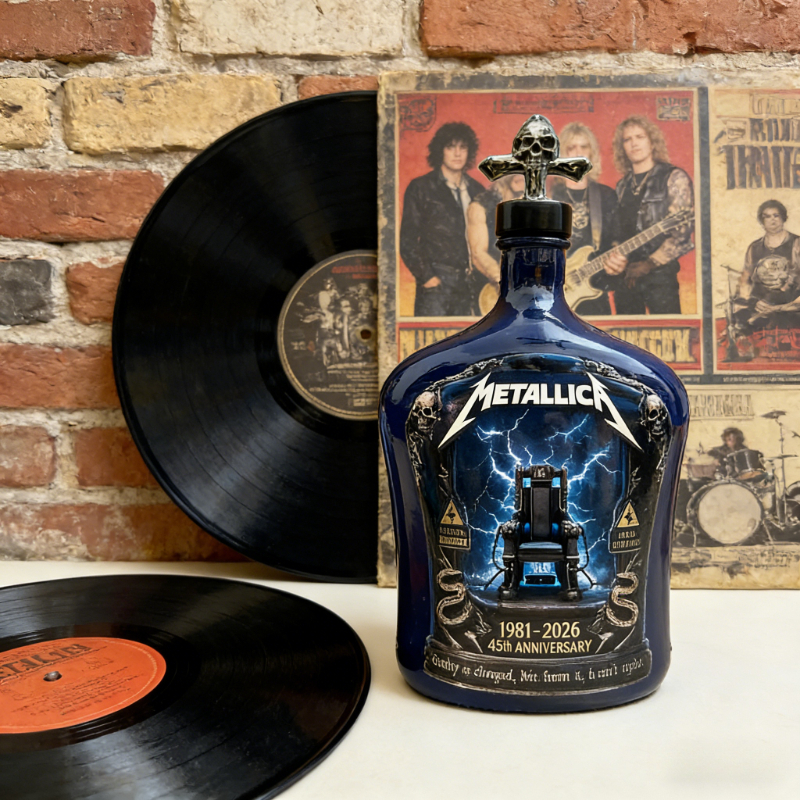Metallica 45th Anniversary Whi - Glass Decanter Whiskey 评论和价格