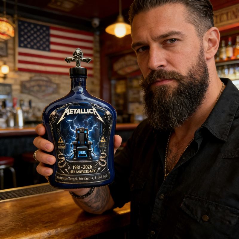 Metallica 45th Anniversary Whi - Glass Decanter Whiskey 评论和价格