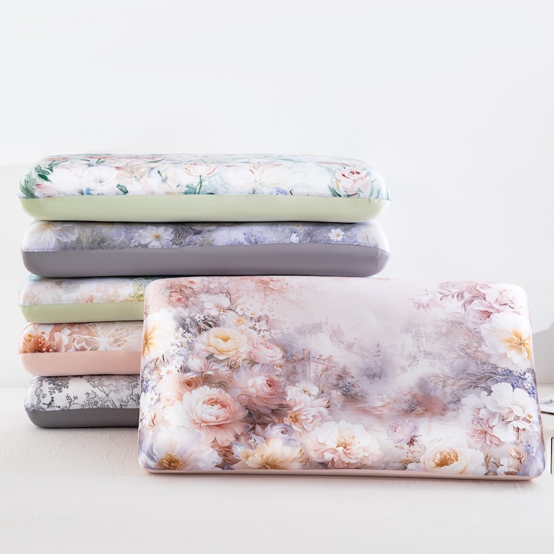 Floral Printed Cooling Pillowc - Silk Pillowcase Set 评论和价格