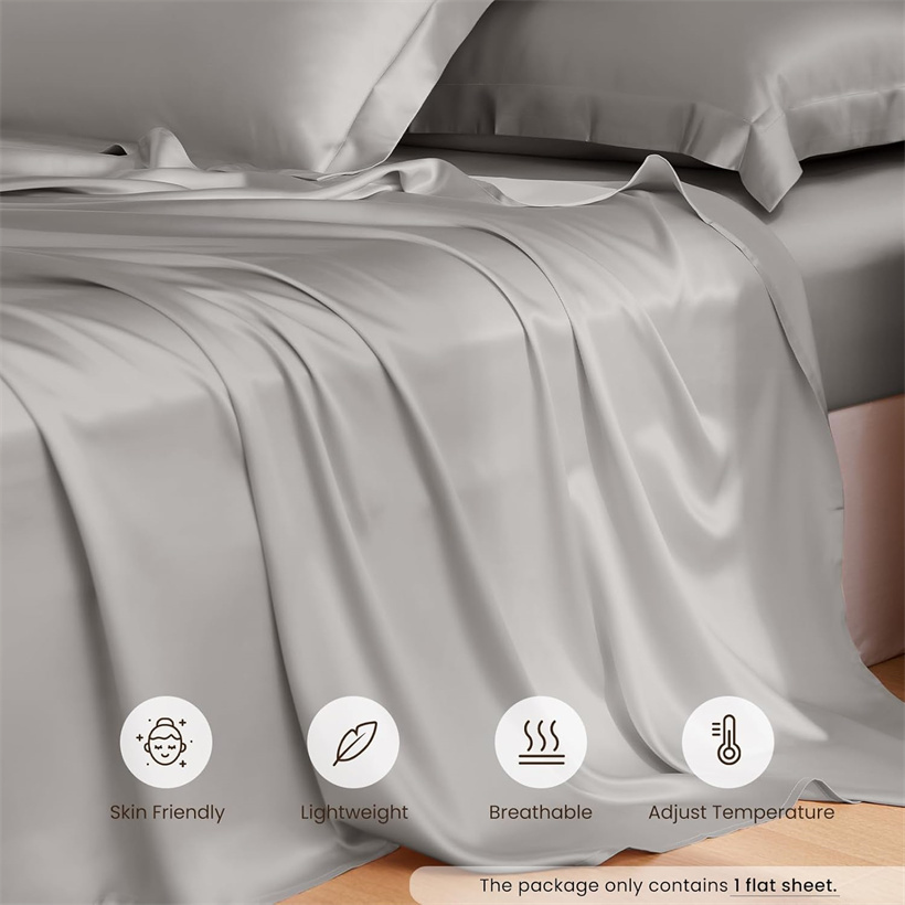 Luxury 100% Mulberry Silk Flat - Silk Pillowcase Set 评论和价格