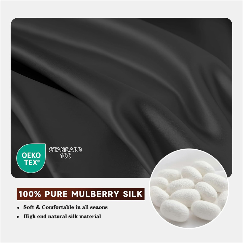 Smooth 3Pcs Set Mulberry Silk  - Silk Pillowcase Set 评论和价格
