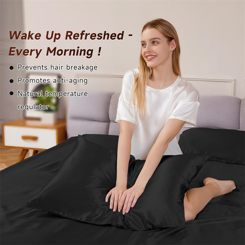 Smooth 3Pcs Set Mulberry Silk  - Silk Pillowcase Set 评论和价格