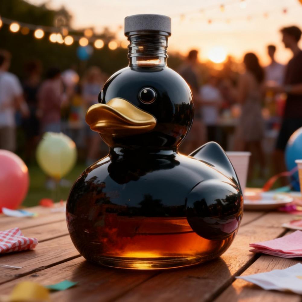 Duck Whiskey Bottle Glass Anim - Glass Decanter Whiskey 评论和价格