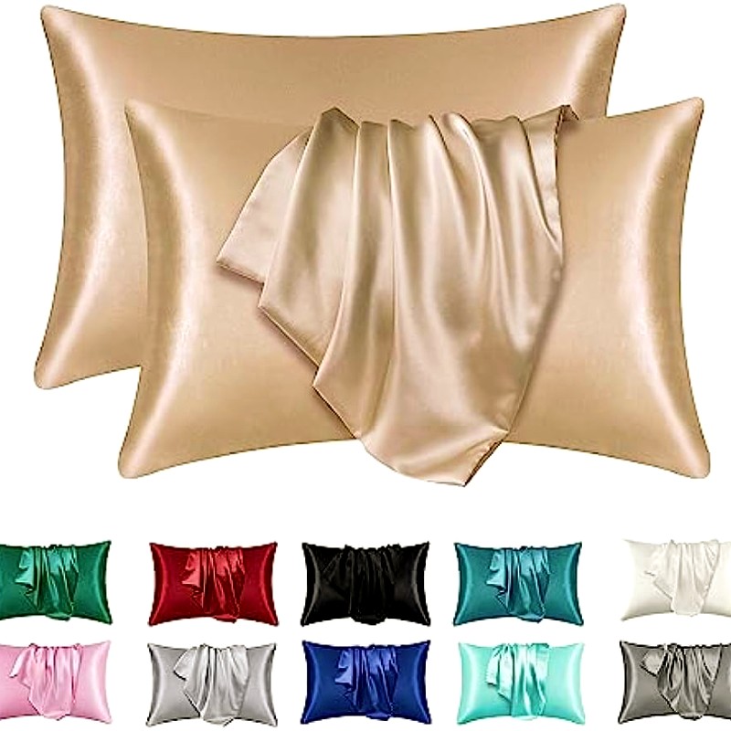 2pcs Satin Silk Pillowcase for - Silk Pillowcase Set 评论和价格
